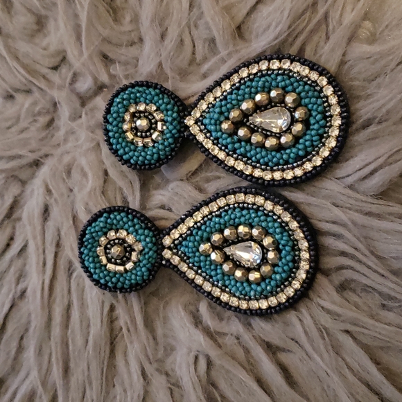 Jewelry - CLEARANCE Bead and Rhinestone Statement Earrings